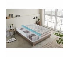 Materasso 800 molle e Memory Foam - 9 zone differenziate - sfoderabile - alto 25 cm - 160x200