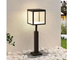 Lampenwelt - Lampioncino a LED Cube grigio grafite, IP54, 60 cm