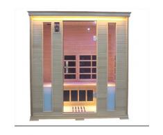 Sauna Finlandese Ad Infrarossi 4 Posti 188x148 Cm In Hemlock Canadese H188 Vorich Luxury Eco