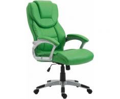 Sedia da ufficio XL Texas V2 in similpelle Verde