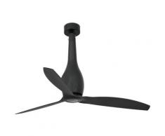 ETERFAN Ventilatori da soffitto nero con motore DC senza luce