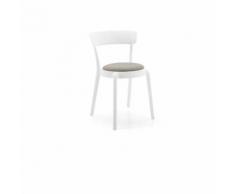 Sedia in polipropilene da cucina arredo FATA 2pz colore bianco Bianco