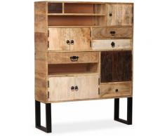 vidaXL Credenza 100x30x130 cm in Legno Massello di Mango - Marrone