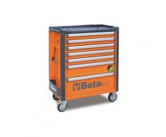 Beta - Cassettiera Mobile Con 7 Cassetti Orange Con Sistema Antiribaltamento C37A/7-O