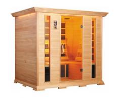 Sauna Finlandese Ad Infrarossi 3-4 Posti 210x160 Cm In Legno Di Cedro H195 Vorich Luxury