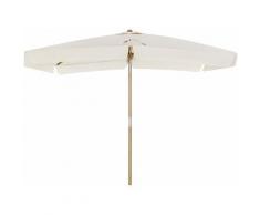Ombrellone da Balcone di 3 x 2 m, Parasole Rettangolare Protezione UPF50+, Palo e Stecche in Legno,