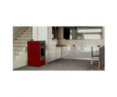 Stufa a pellet Mod. Toronto Canalizzata 14 Kw - Colore rosso - Style Fuego