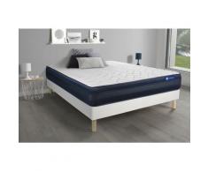 Actisom - Kit rete e materasso matrimoniale Actimemo tech 140x190cm - Spessore : 24 cm- memory