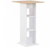 Tavolo da Bar Bianco 60x60x110 cm
