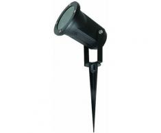tappano la luce esterna ALU giardino nero picco riflettori regolabile in serie incl. lampade a LED