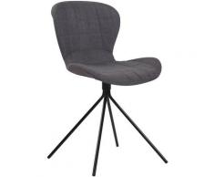 Sedia design Cairns in tessuto Grigio