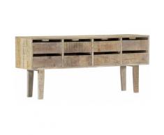 Credenza 140x30x60 cm in Legno Massello di Mango - Marrone - Vidaxl