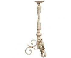 Candelabro Candeliere Porta Candele da Appoggio in Ferro Decorato 1 Braccio