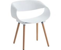 Sedia design Tuva in Polipropilene Bianco