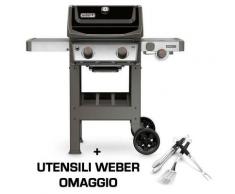 Barbecue a gas Spirit II E-220 GBS 2 Bruciatori 7 KW Fornello Laterale - Weber