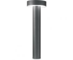 Lampioncino id-tesla pt4 small g9 led ip44 60cm alluminio antracite bianco lampada terra giardino