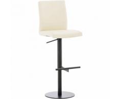 Sgabello Cucina Cadiz In Similpelle Crema Nero