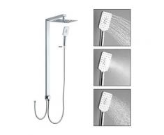 Set Doccia Completa 3 Funzioni Colonna Doccia Senza Corpo Doccia Sistema Soffione con Doccetta e
