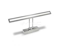 Lampada LED 8W da specchio wall light in metallo cromato VT-7009CH 4000K - V-tac