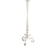 Candelabro Candeliere Porta Candele da Appoggio in Ferro Decorato 1 Braccio