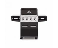 Barbecue a gas Broil King Regal 420 Nero con 4 bruciatori 13,2 kW manopole a led
