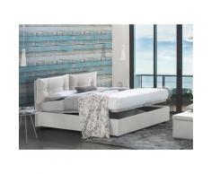 Letto Giulia Singolo Con Contenitore Apertura Frontale Colore Bianco