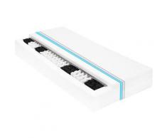 Materasso 120x200 cm 7 Zone a Molle Insacchettate 20 cm H2 - Bianco - Youthup