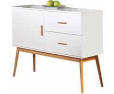 Mobile Anta Cassetti Madia Moderno Buffet Bianco Lucido Dispensa Salotto Entrata