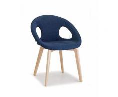Poltroncina natural drop pop realizzata con struttura in legno massello e scocca in tre diverse