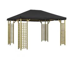Gazebo 4x3 m Antracite