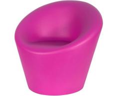 Poltrona Da Giardino 88x80x85cm In Polietilene Vanossi Happy Lilla