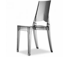 Sedia glenda completamente in policarbonato, impilabile disponibile in più finiture, colore