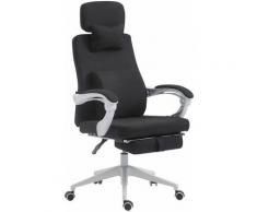 Sedia da ufficio Byron in tessuto Nero
