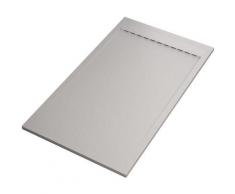 Piatto doccia mineral marmo griglia laterale bianco | prestige, seleziona misura 190x90