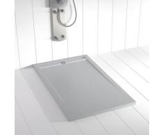 Piatto doccia ardesia pietra FLOW Grigio cemento - 200x90 cm