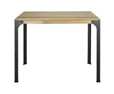 Ds Muebles - Tavolo da bar Bristol stile industriale vintage – 80x120x108h. cm