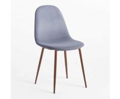 Sedia in Velluto Glamm Delfín Legno scuro - Sklum