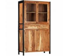 Credenza 100x40x175 cm in Legno Massello d'Acacia