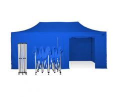 Gazebo Pieghevole 3x6 CON LATERALI - BLU - Ray Bot