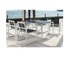 Set Da Giardino Tavolo E 4 Sedie In Alluminio Ranieri Quick