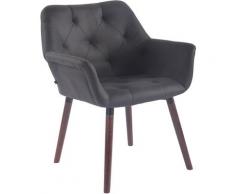 Sedia CASSIDY in similpelle vintage Nero Noce (rovere)