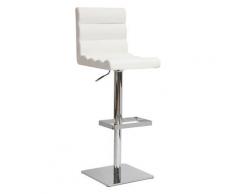 Sgabello da bar design bianco COLOMBUS
