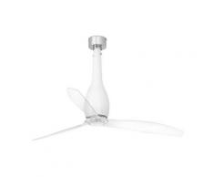 ETERFAN Ventilatori da soffitto bianca nero/trasparente con motore DC senza luce