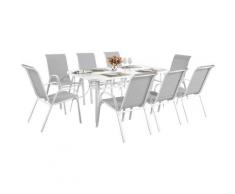 Salotto da giardino in textilene Cordoba XL 180 - Phoenix -Grigio