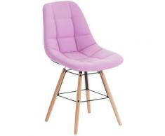 Sedia da Sala da Pranzo Tammy Similpelle Rosa