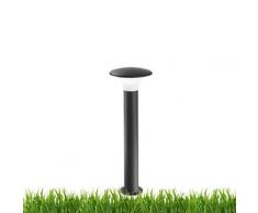 Lampioncino alluminio ges512 led lampada terra grigio antracite moderno esterno 75cm ip44 e27 - Gea