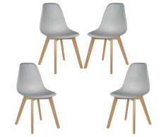 Sedie da Pranzo Imbottito/ufficio con Faggio Wooden Legs Soggiorno, Sala da Pranzo, Caffè Negozi,