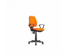 Sedia ufficio NEW TORINO in tessuto con schienale e seduta imbottiti ARANCIO Arancio