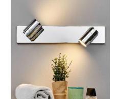 Applique per bagno Dejan a 2 luci cromo