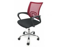 Sedia Da Ufficio Deluxe Con Ruote Rossa